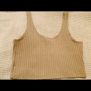 Tan crop top